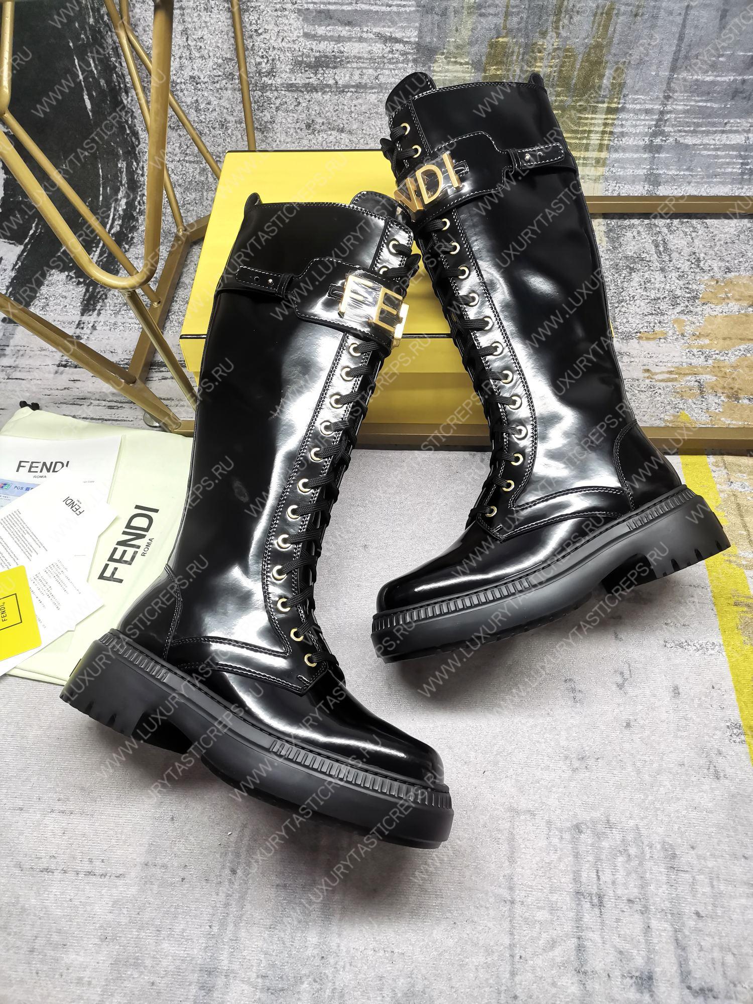 F**di F**digraphy biker boots black 8t8355aky6f1h1k