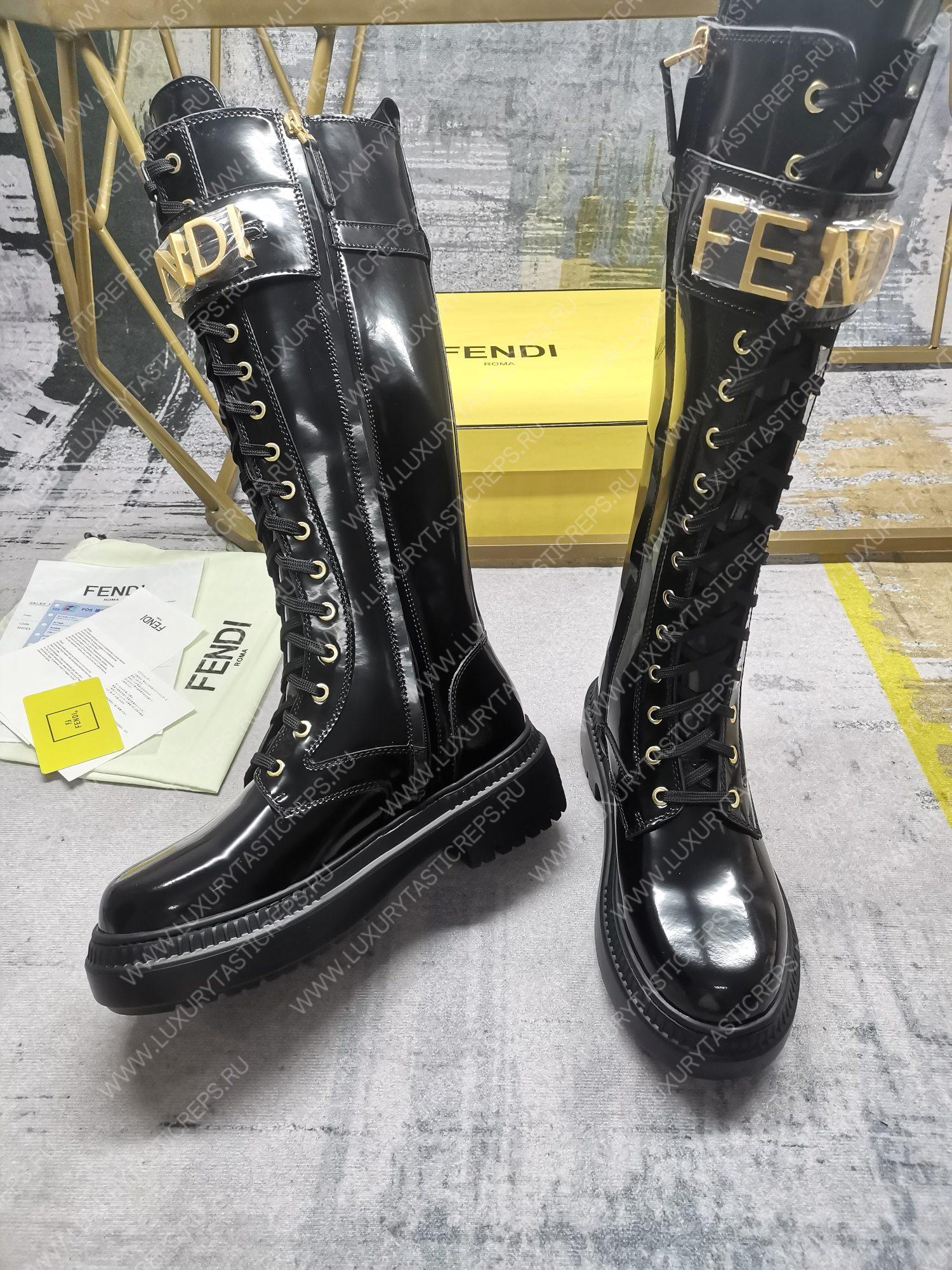 F**di F**digraphy biker boots black 8t8355aky6f1h1k