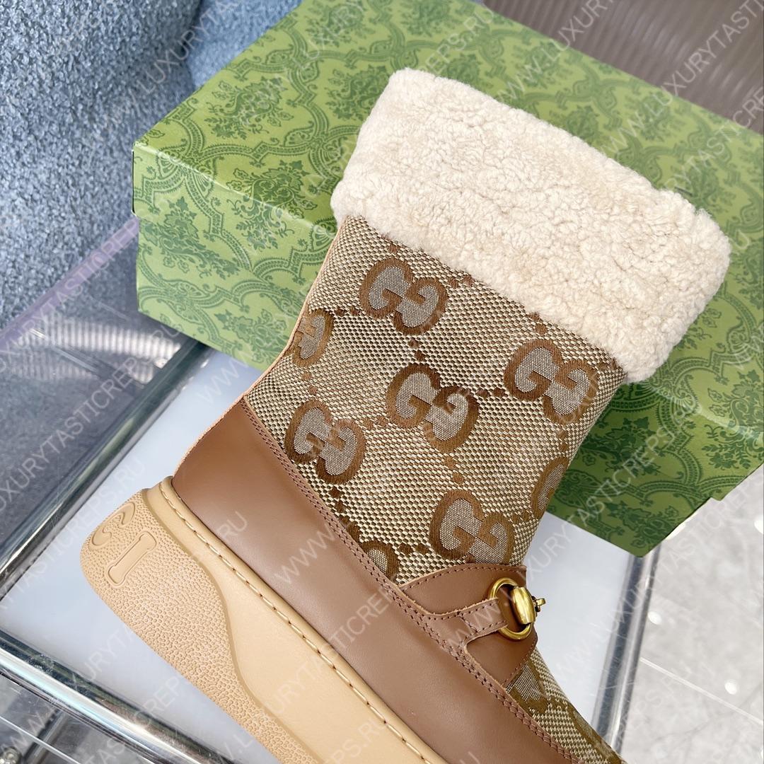 G*u*i fria wool ankle boot tan 550036