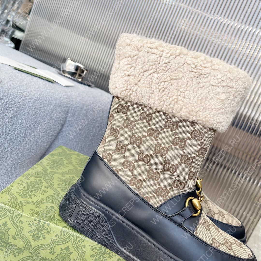 G*u*i fria wool ankle boot beige 550036