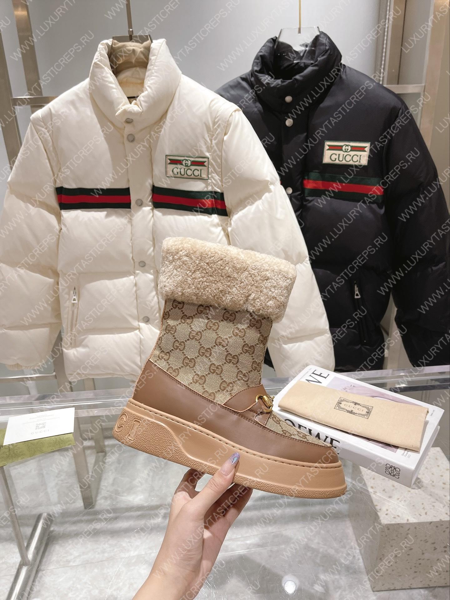 G*u*i fria ankle boot brown and beige 550036