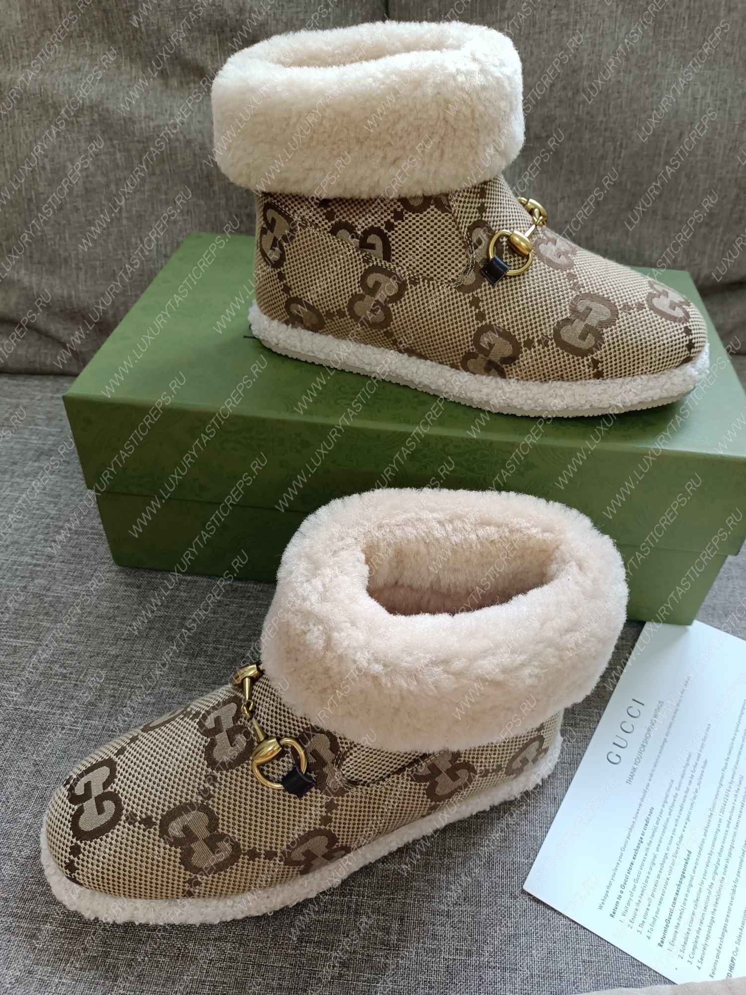 G*u*i ankle boot beige 550036