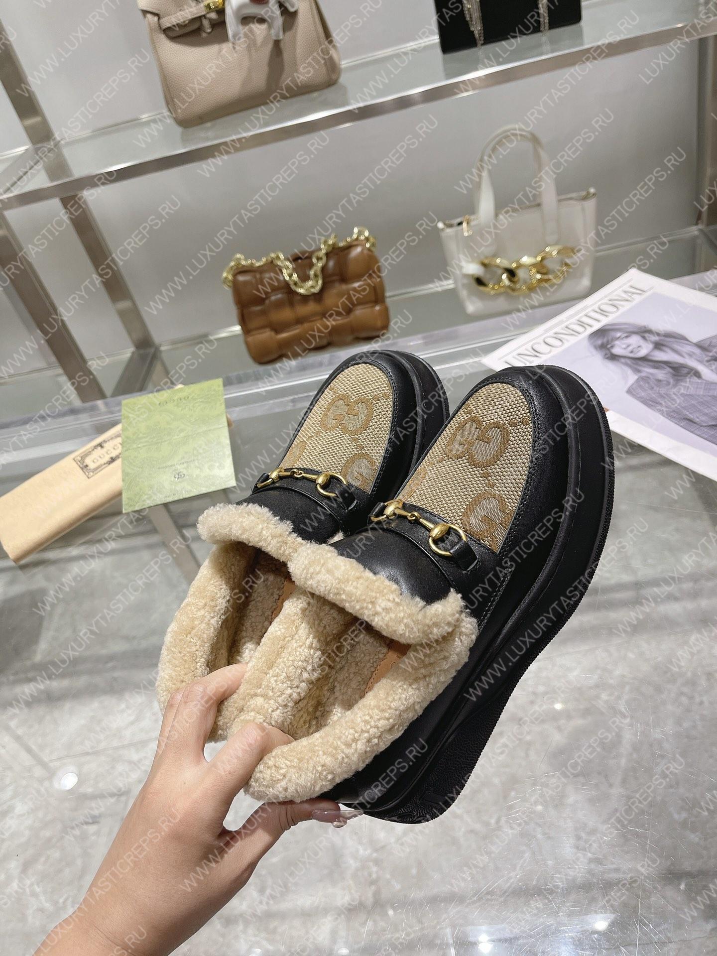 G*u*i horsebit ankle boot black 550036