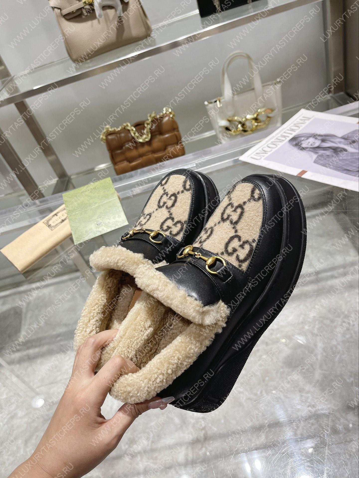 G*u*i horsebit ankle boot black 550036