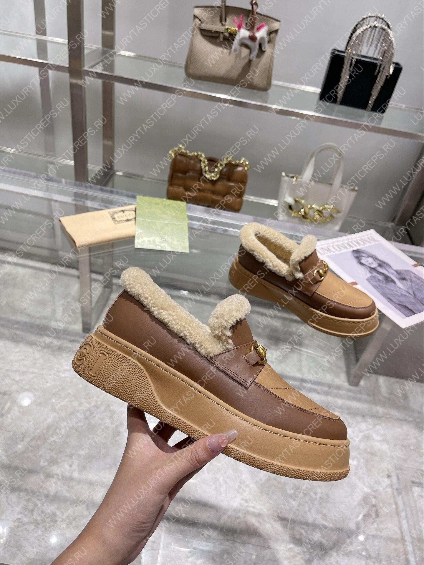 G*u*i horsebit ankle boot brown 550036