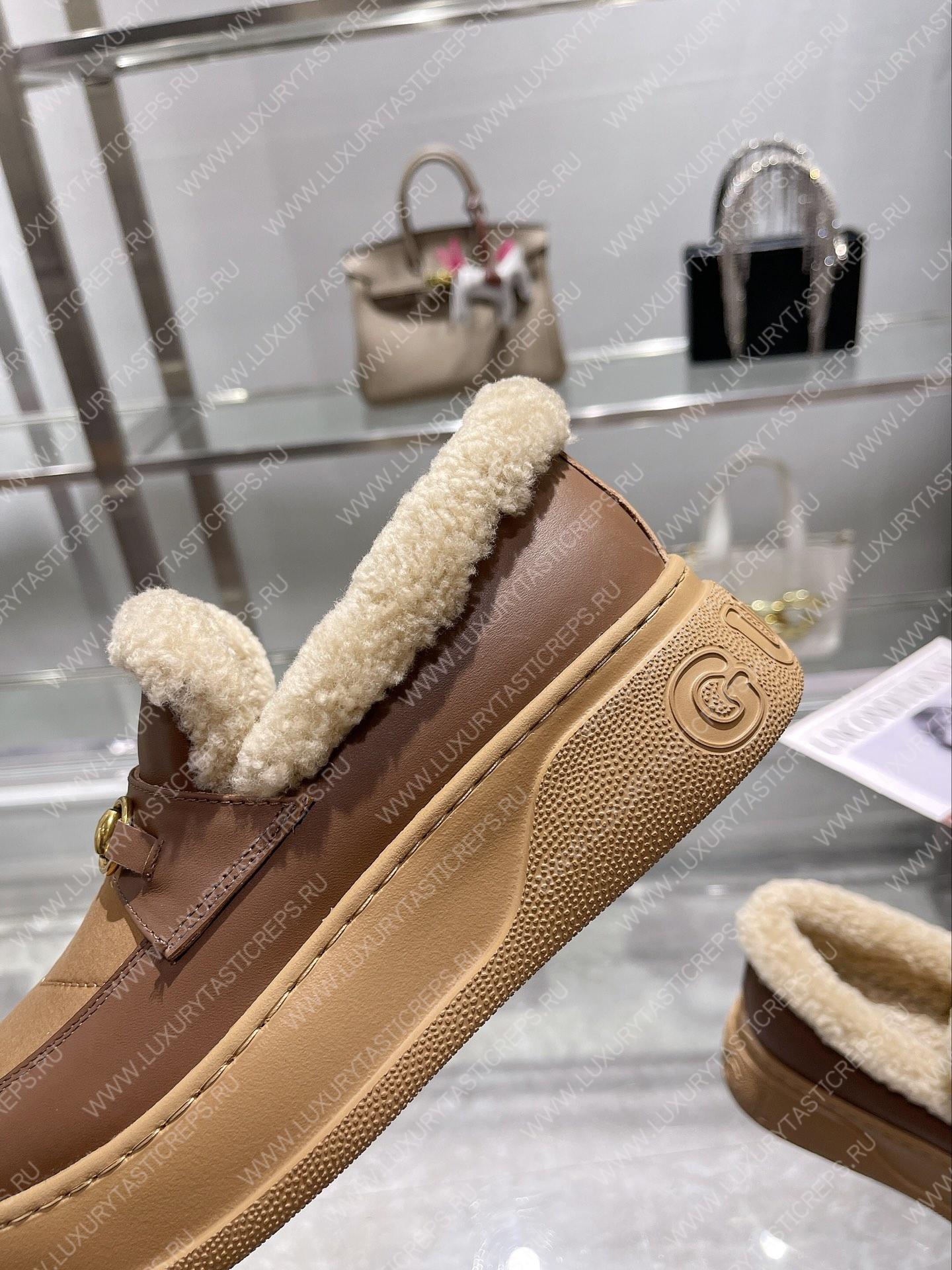 G*u*i horsebit ankle boot brown 550036