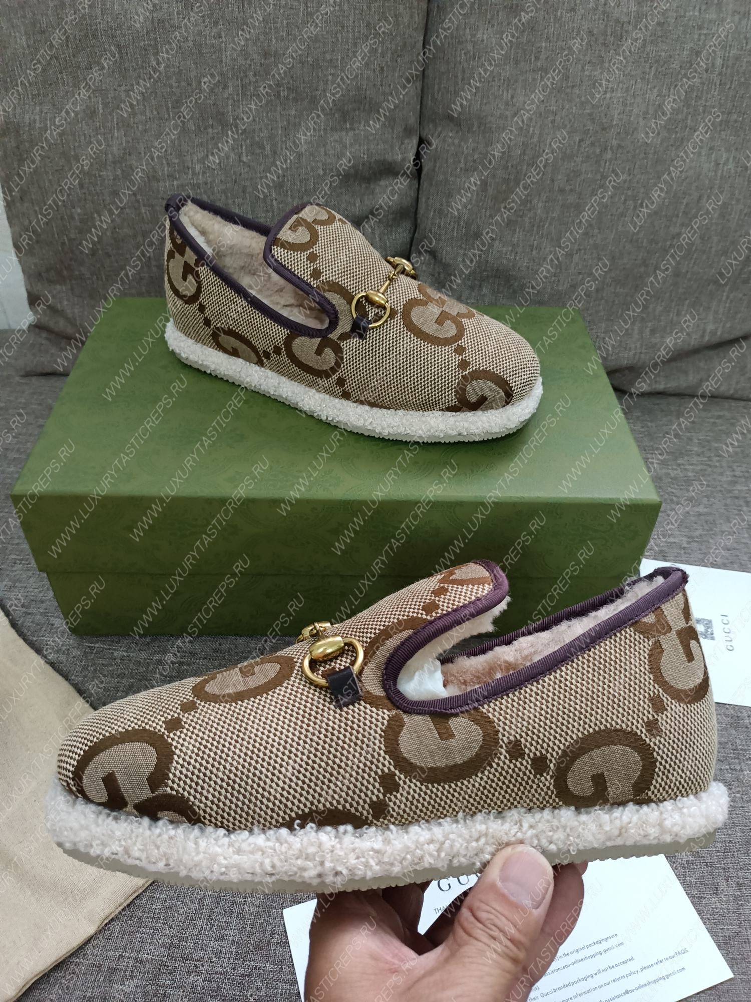 G*u*i loafer beige 577236