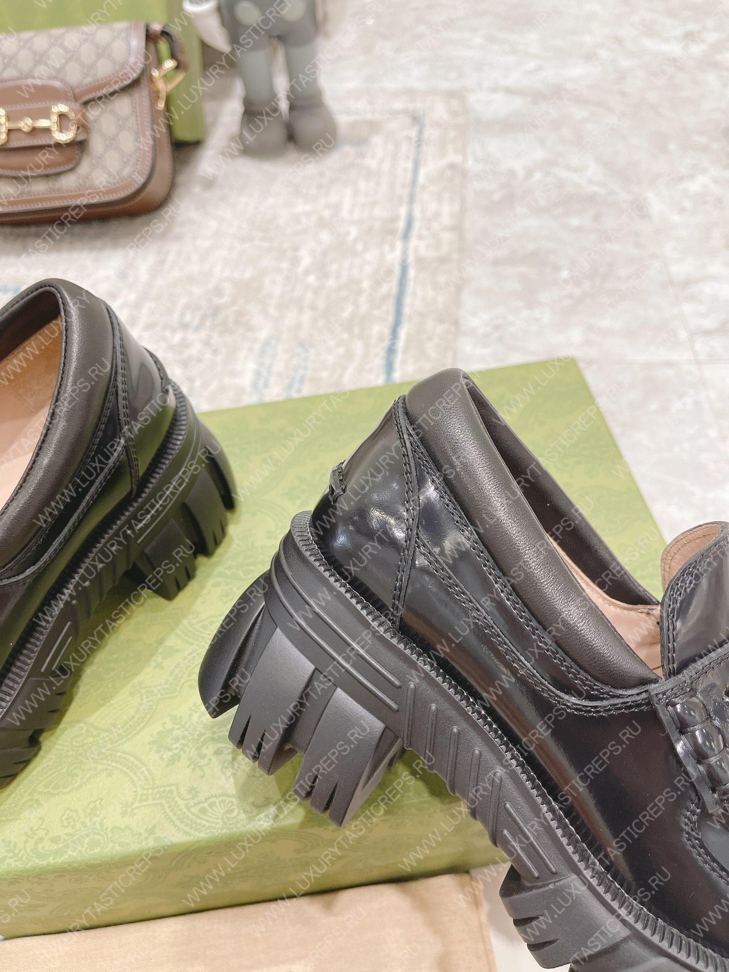 G*u*i loafer with horsebit black ‎656869