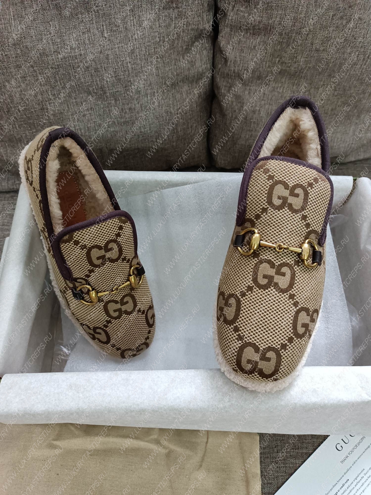 G*u*i loafer beige ‎577236