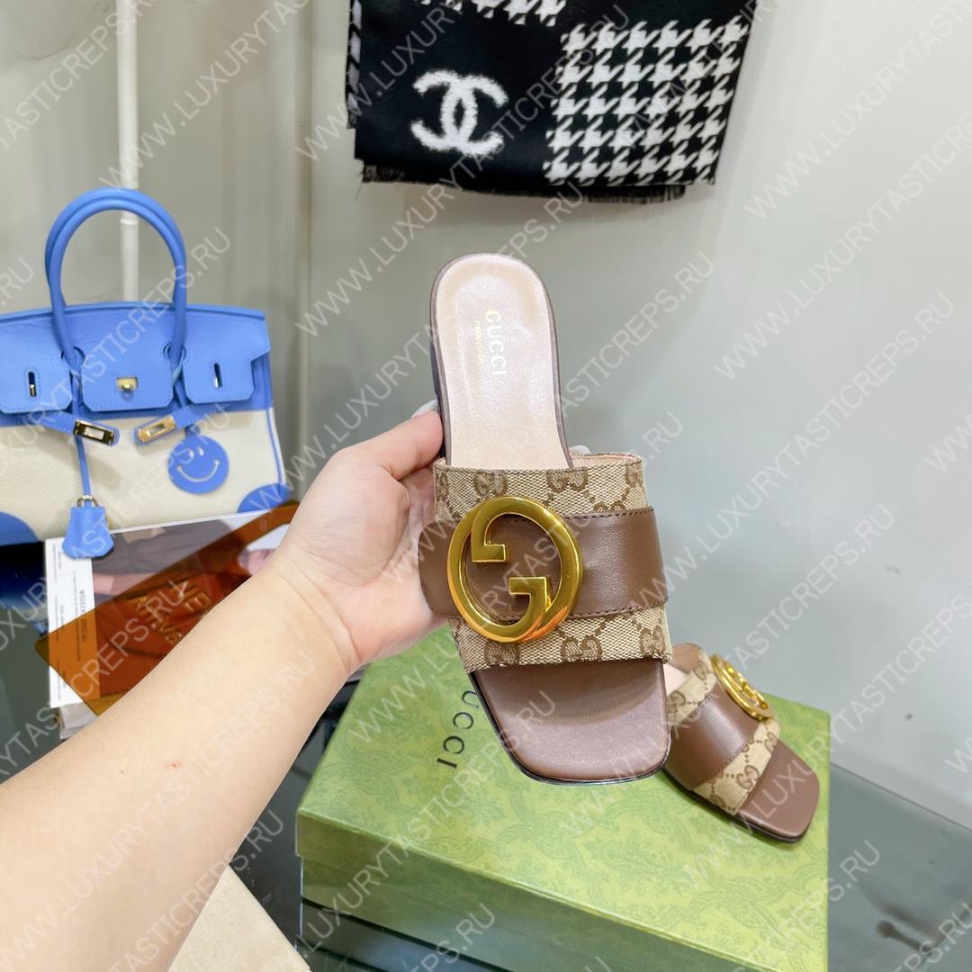 G*u*i double g slide brown 646169