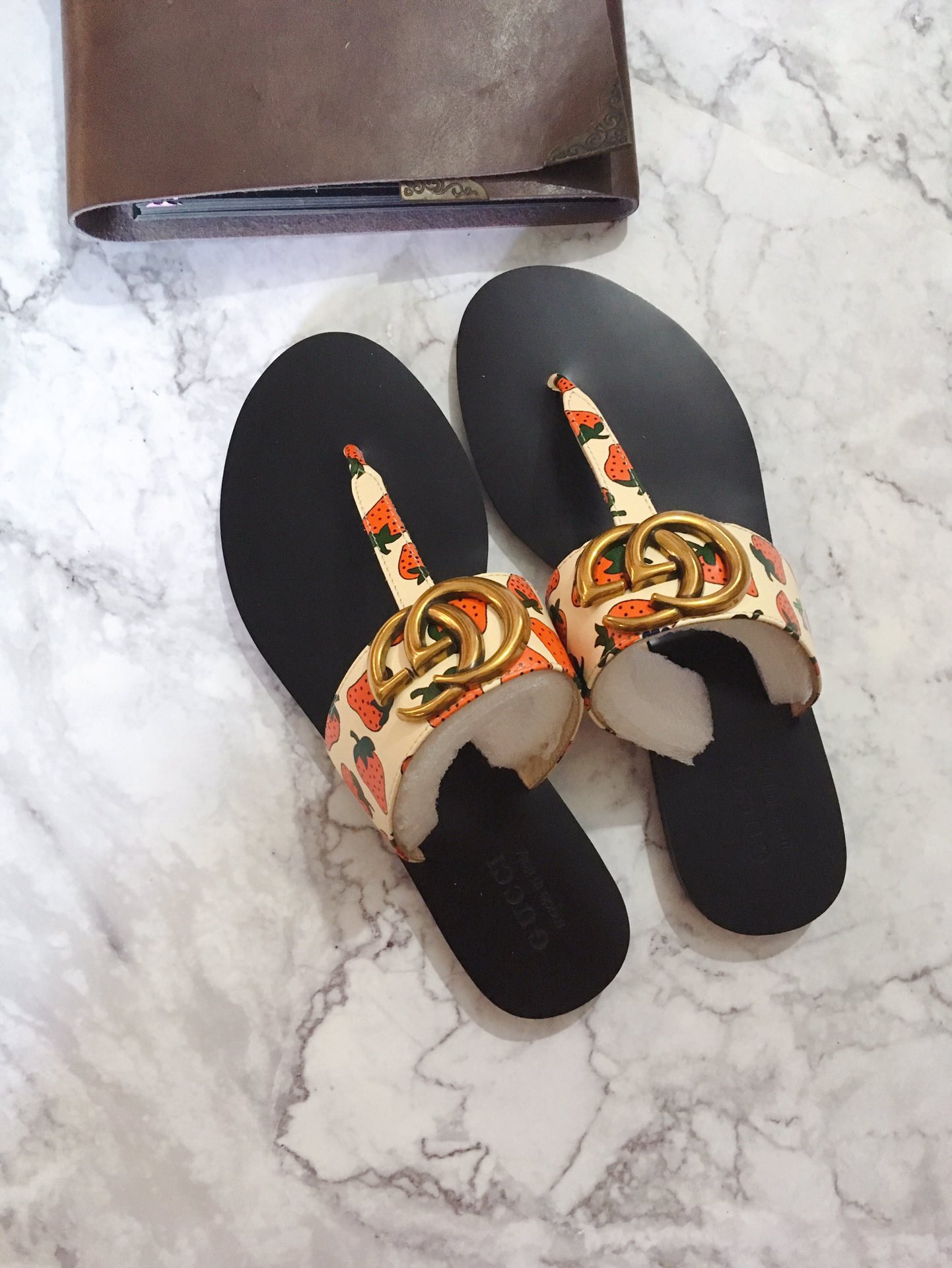 G*u*i marmont leather sandal multicolour 612138