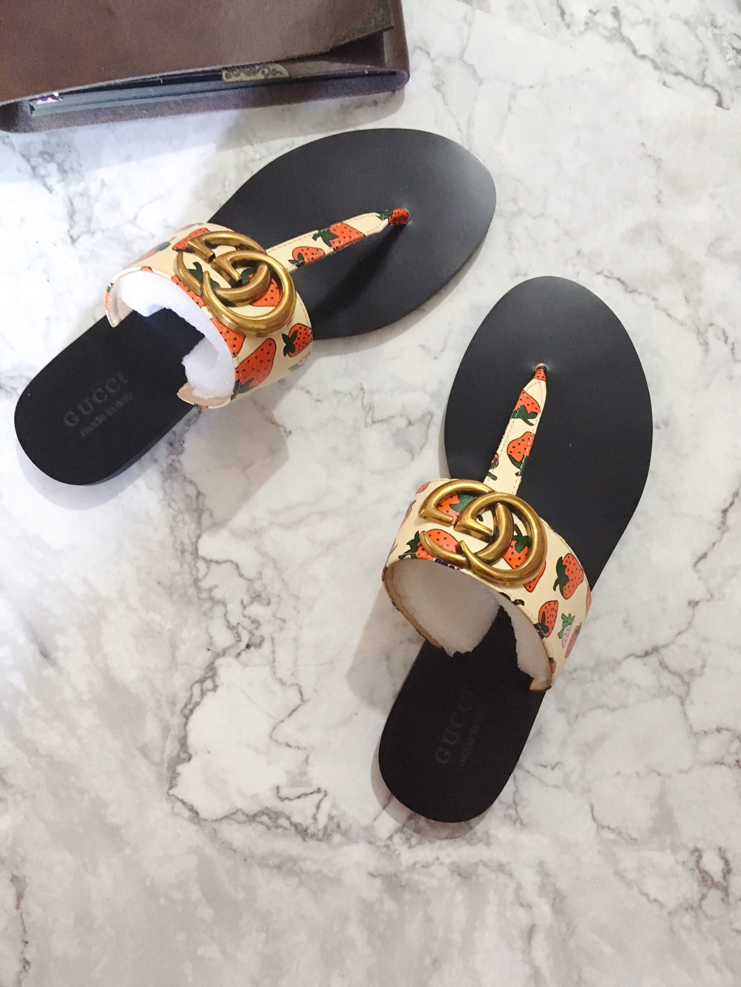 G*u*i marmont leather sandal multicolour 612138