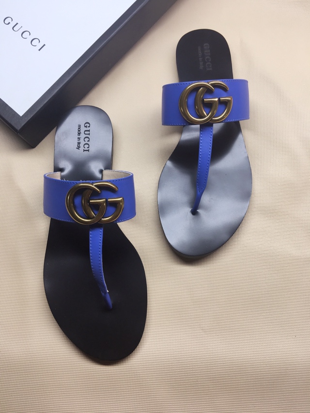 G*u*i marmont leather sandal blue 612138