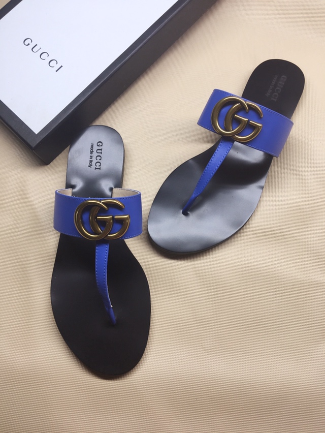 G*u*i marmont leather sandal blue 612138