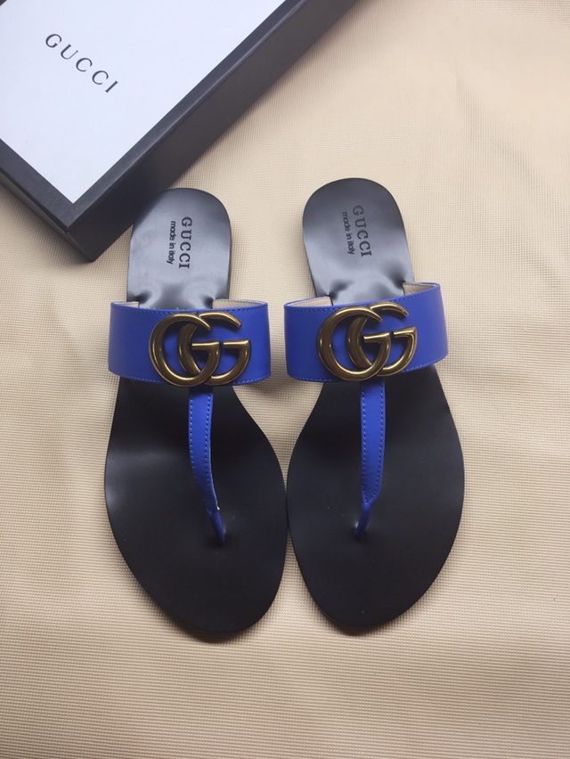 G*u*i marmont leather sandal blue 612138