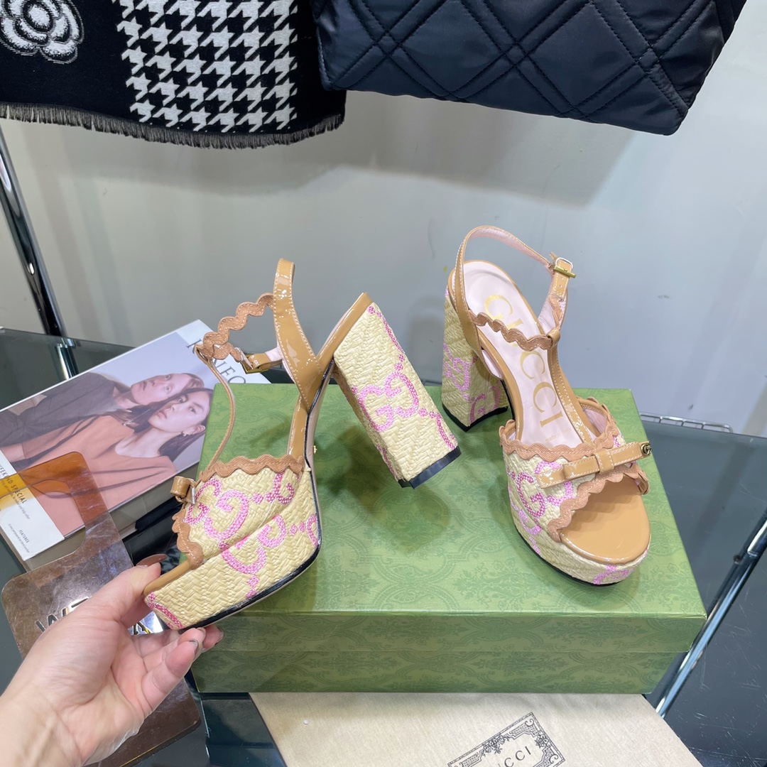 G*u*i sup*e platform sandals multicolour 730022