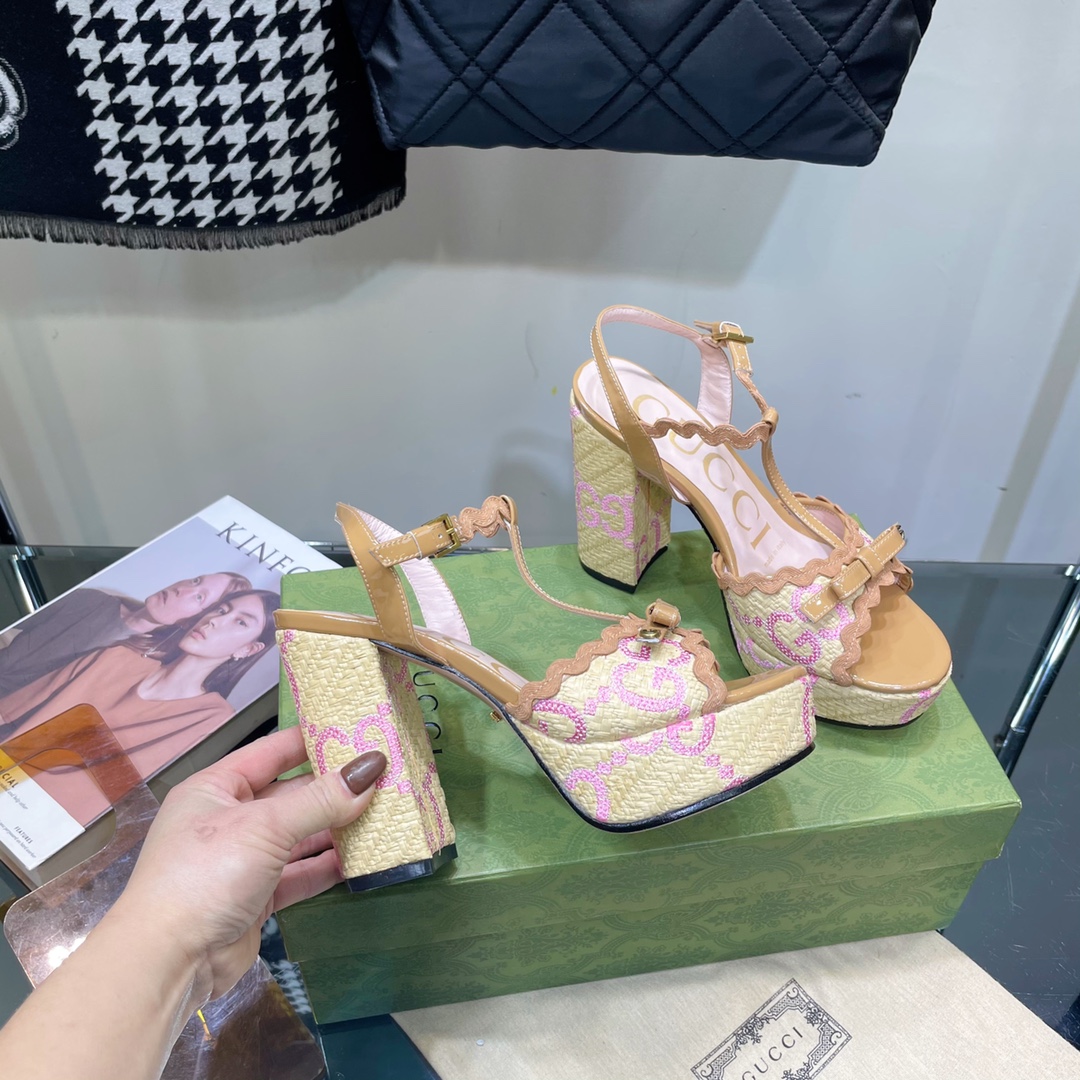 G*u*i sup*e platform sandals multicolour 730022