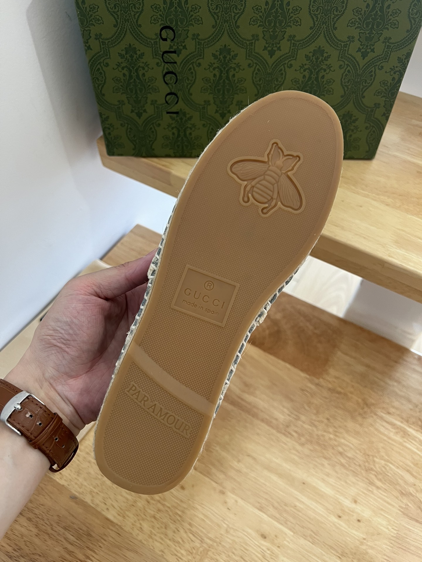 G*u*i women’s gg espadrille red and white 678040