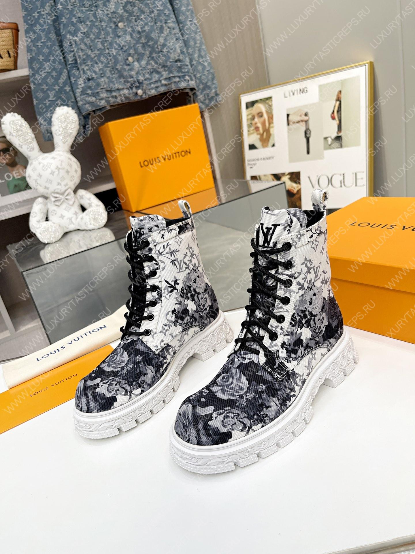 l**is V*t*n floral ankle boots white 1a9hac