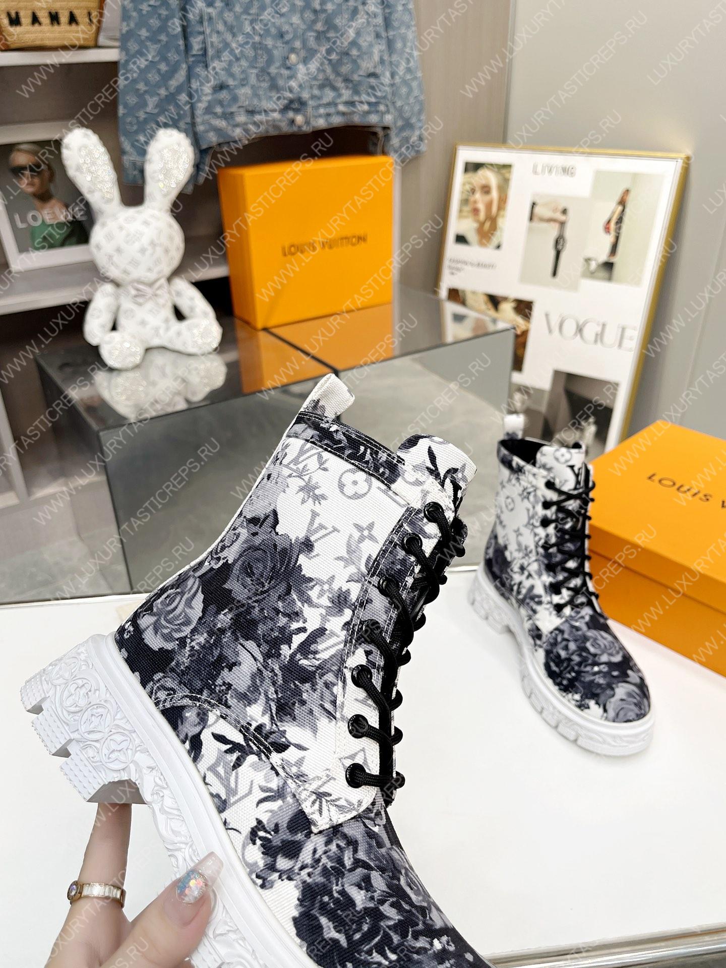 l**is V*t*n floral ankle boots white 1a9hac