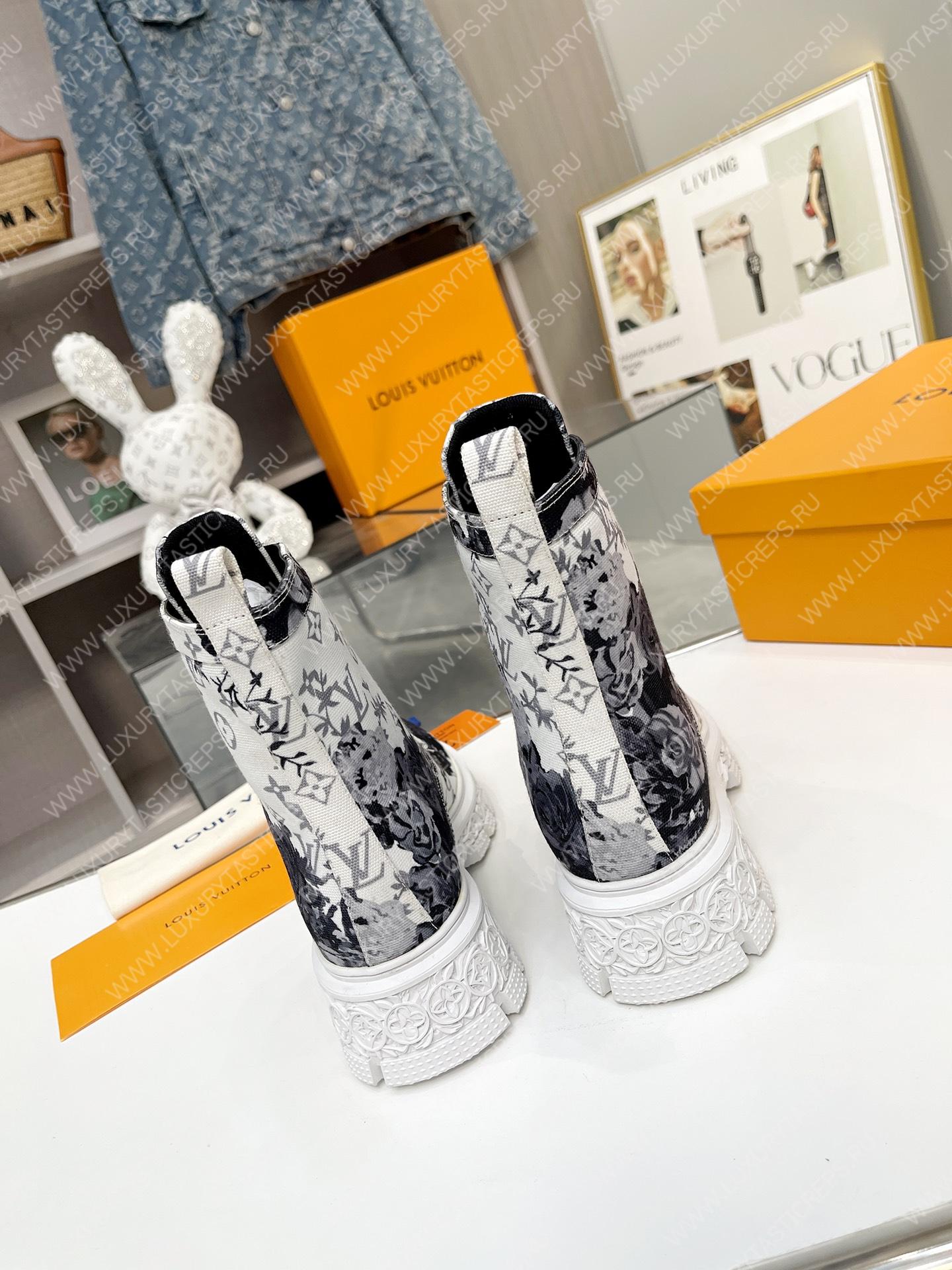 l**is V*t*n floral ankle boots white 1a9hac