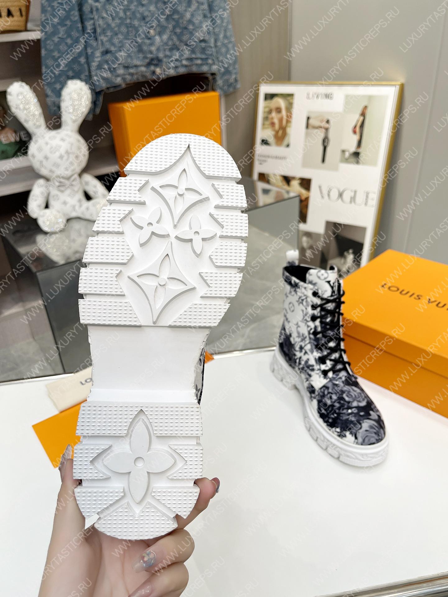 l**is V*t*n floral ankle boots white 1a9hac