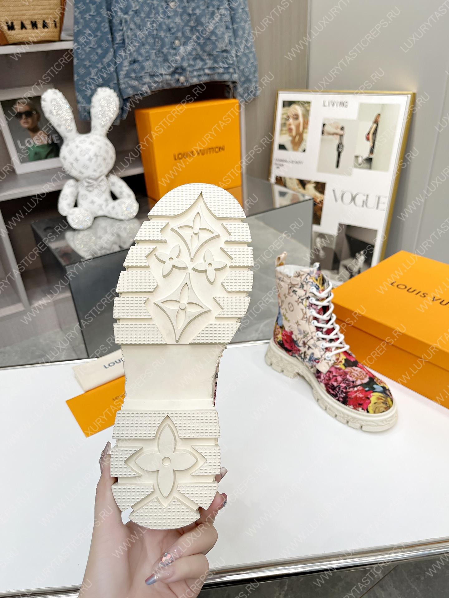 l**is V*t*n floral ankle boots white 1a9hac