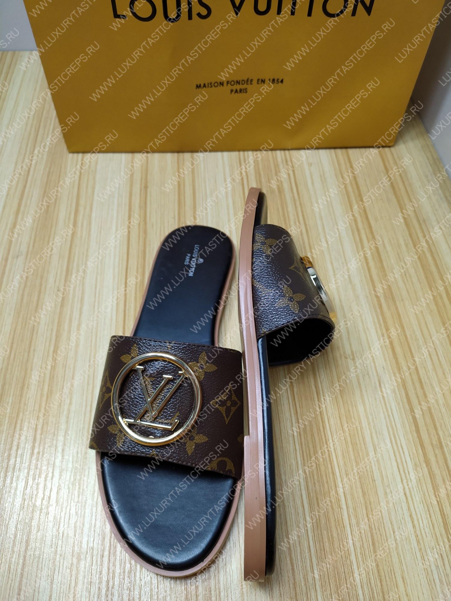 l**is V*t*n mule plate lock it cocoa brown 1a64mn