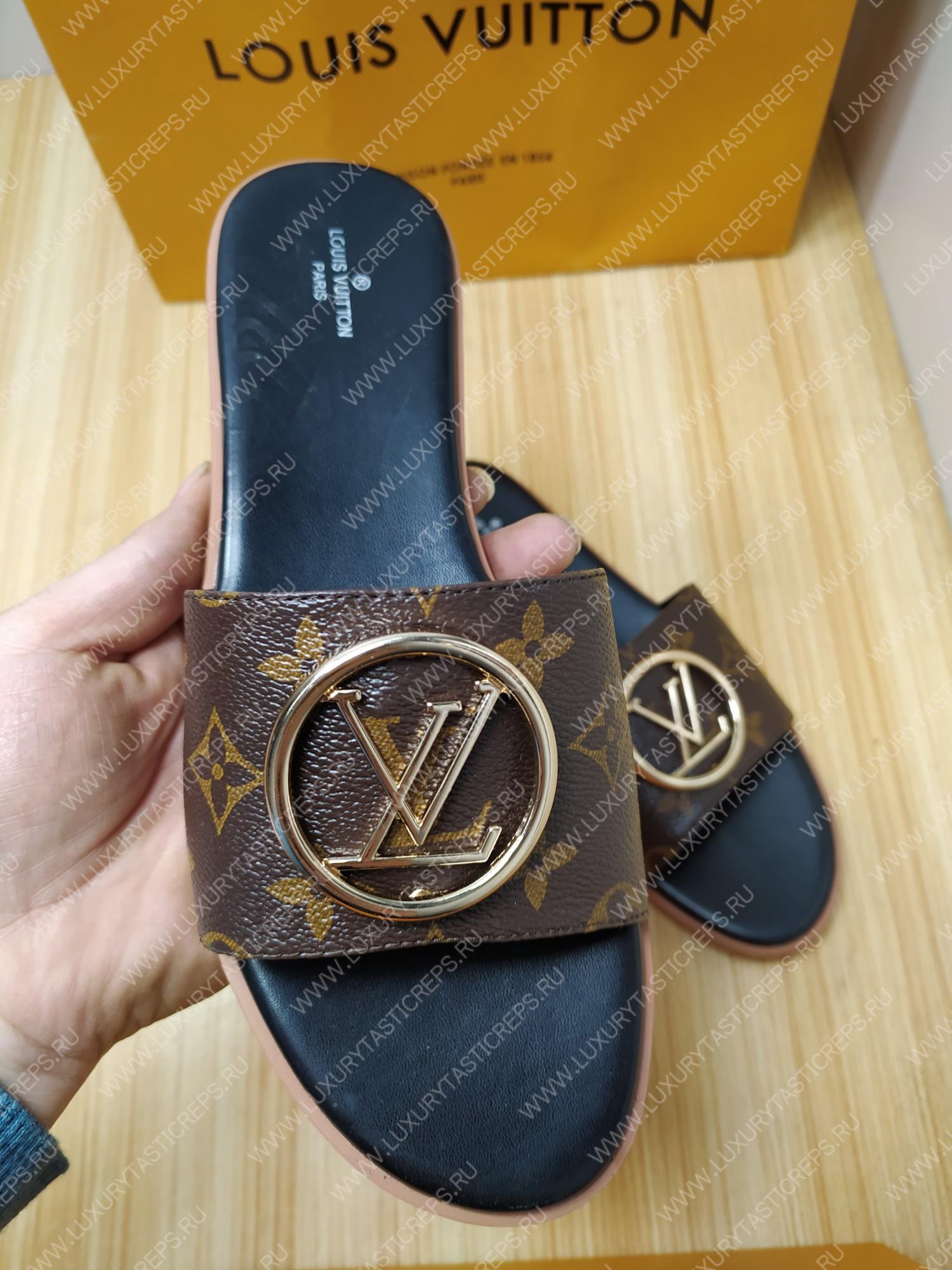 l**is V*t*n mule plate lock it cocoa brown 1a64mn