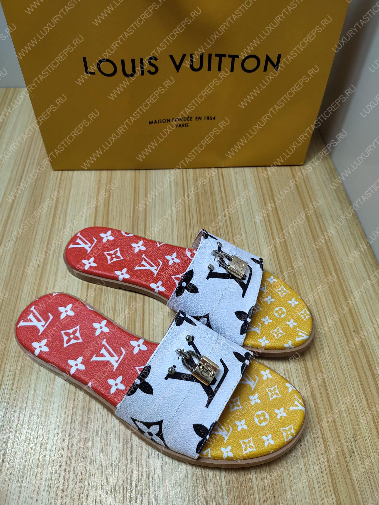 l**is V*t*n mule plate lock it white and red 1a64mn