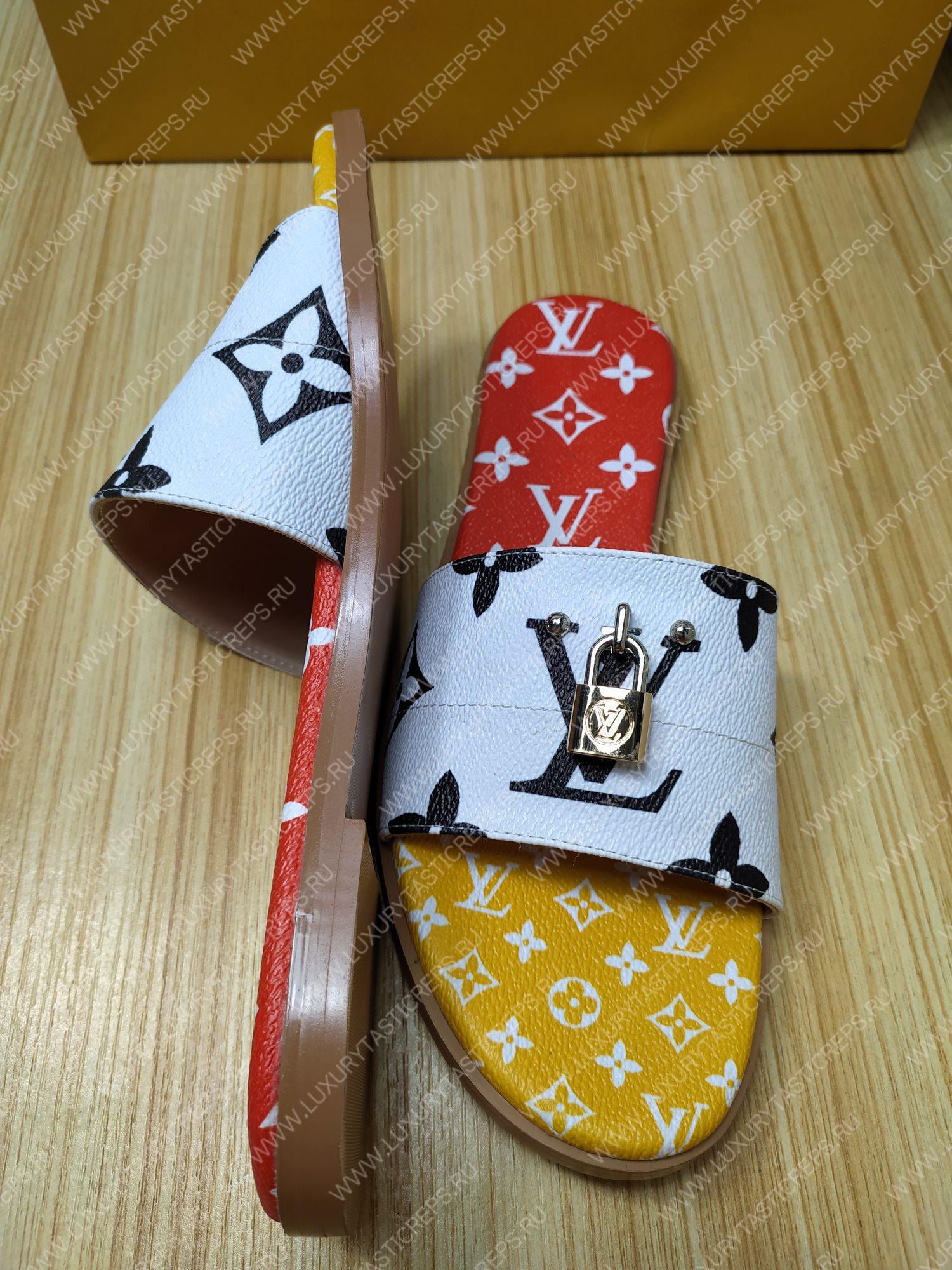 l**is V*t*n mule plate lock it white and red 1a64mn