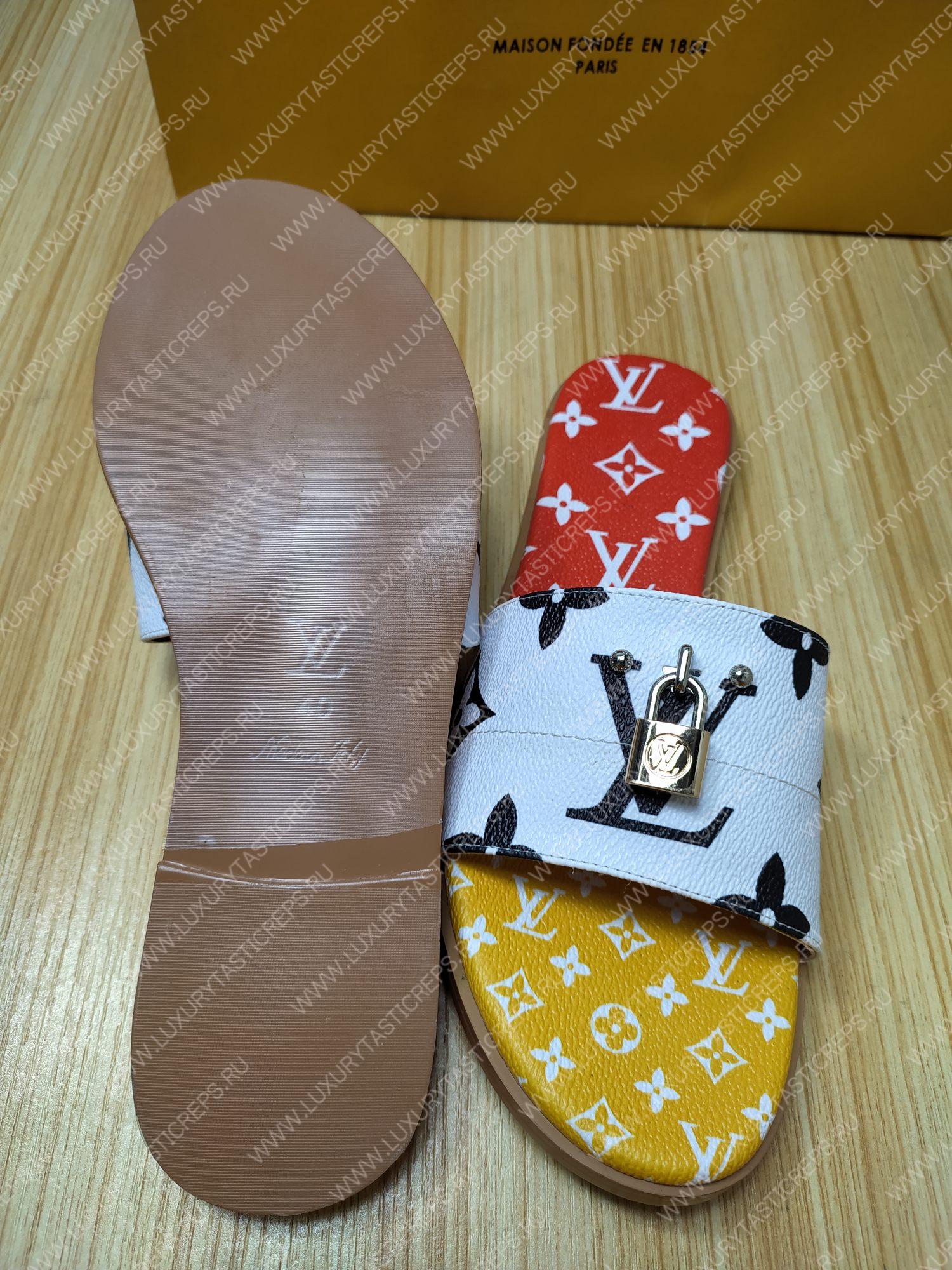 l**is V*t*n mule plate lock it white and red 1a64mn