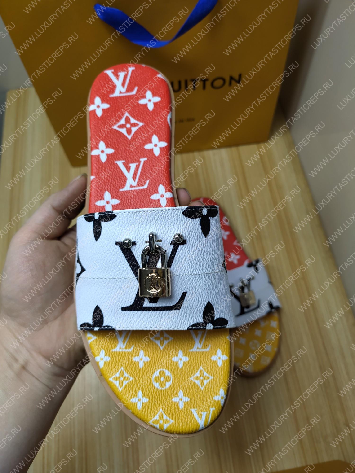 l**is V*t*n mule plate lock it white and red 1a64mn