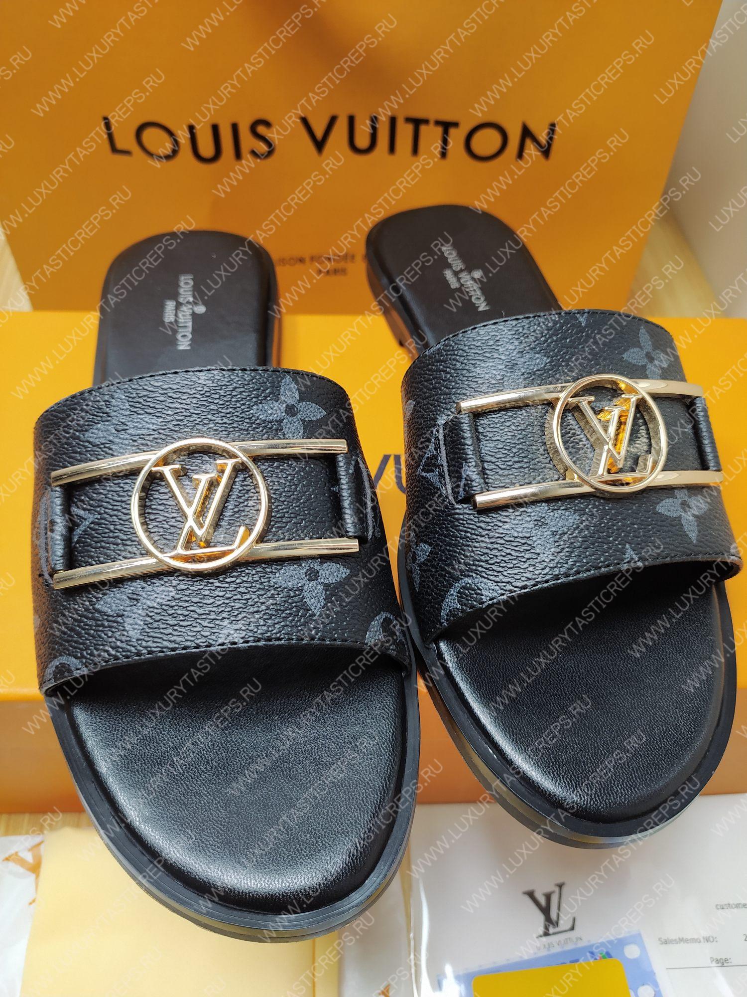 l**is V*t*n lock it flat mule noir 1a64z7