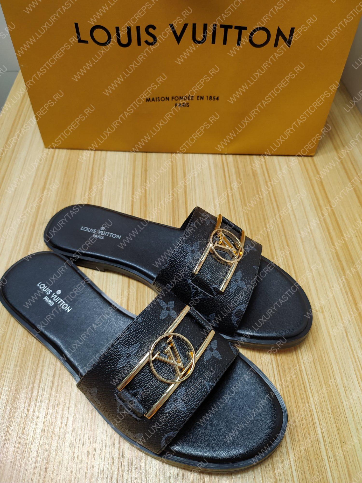 l**is V*t*n lock it flat mule noir 1a64z7