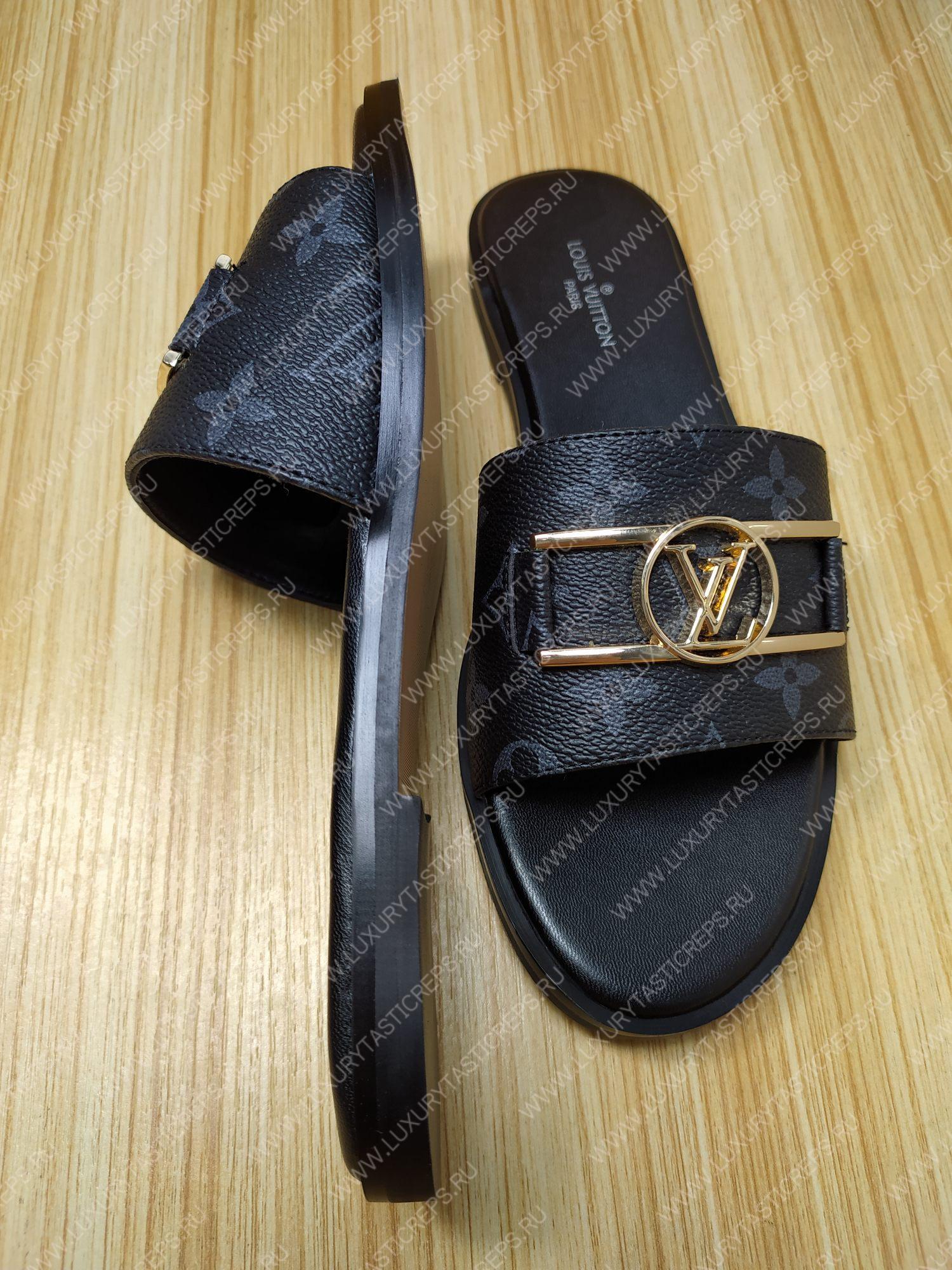 l**is V*t*n lock it flat mule noir 1a64z7