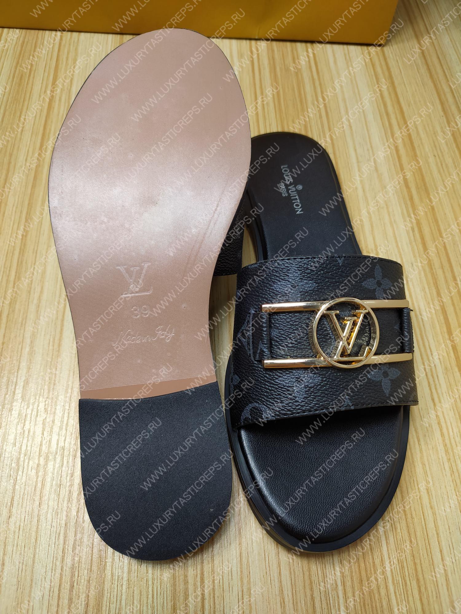 l**is V*t*n lock it flat mule noir 1a64z7