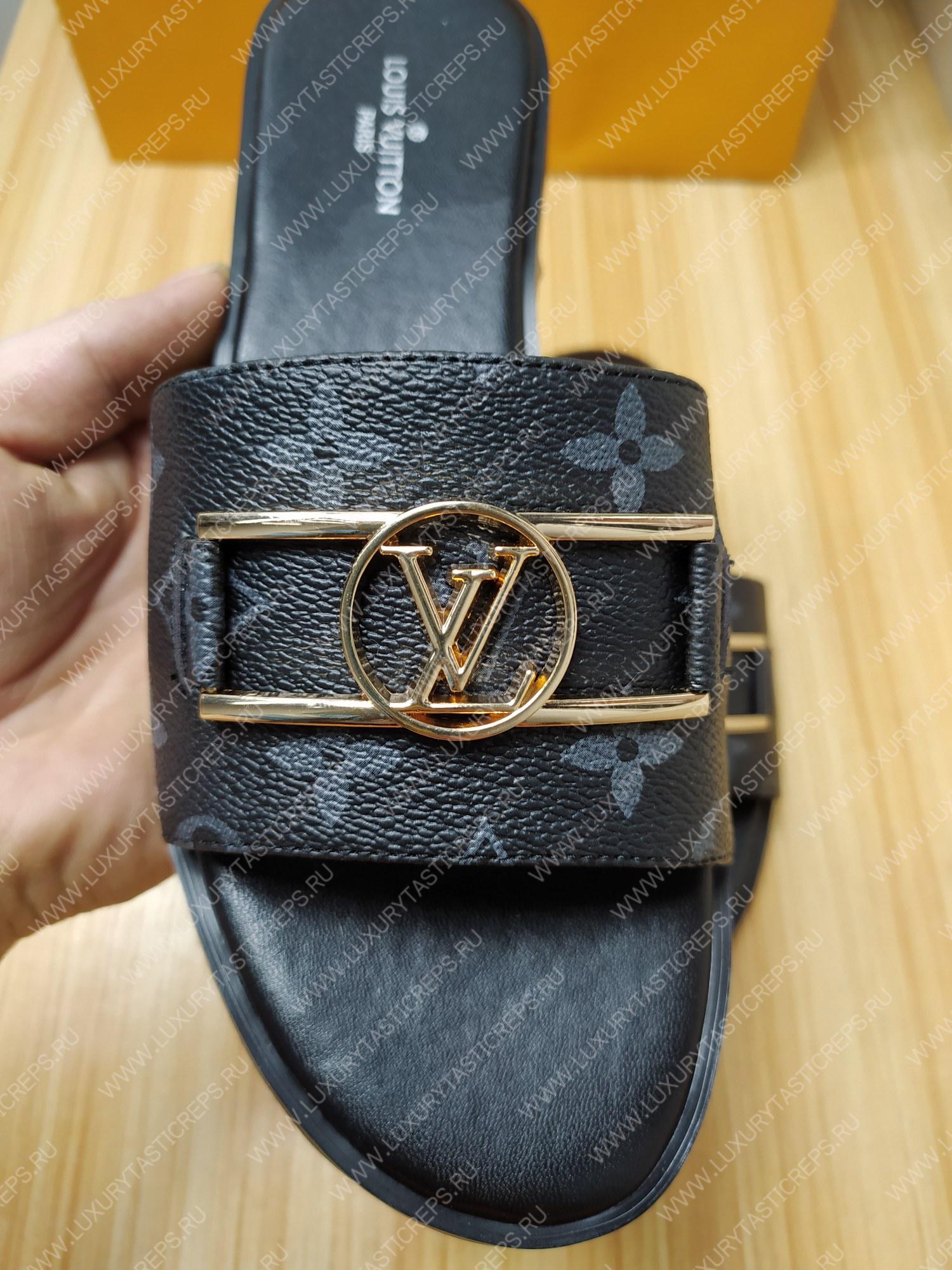 l**is V*t*n lock it flat mule noir 1a64z7