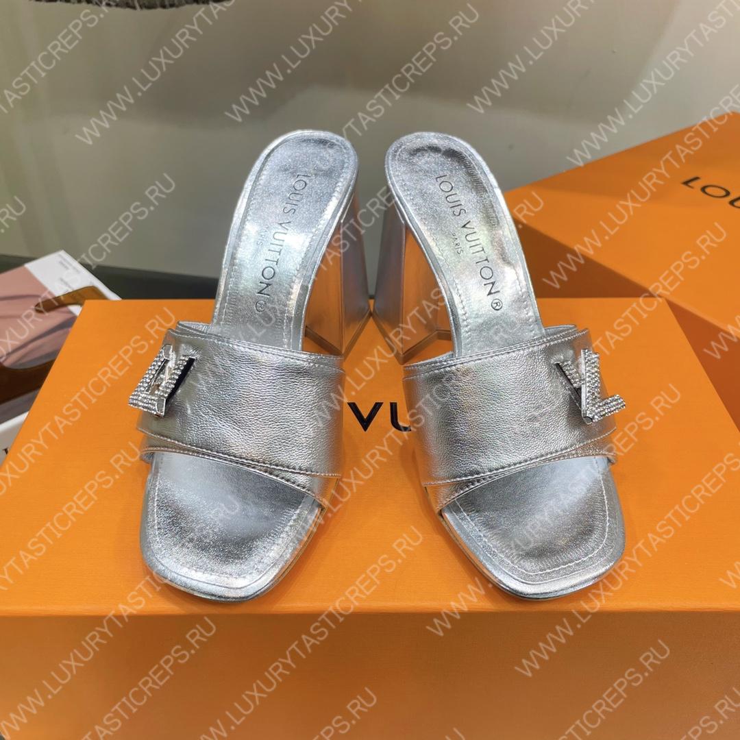 l**is V*t*n shake mule silver 1ab1kw