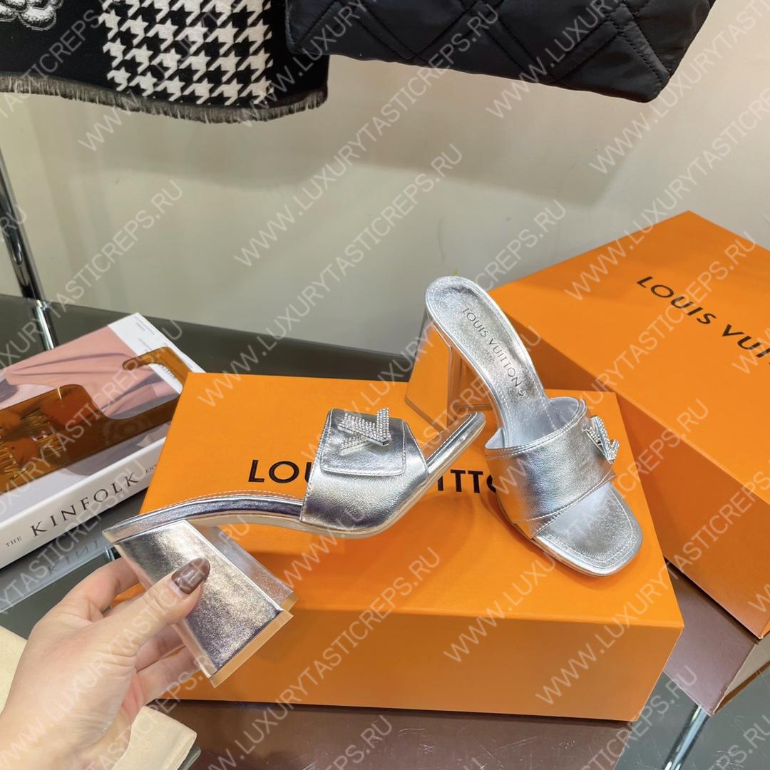 l**is V*t*n shake mule silver 1ab1kw