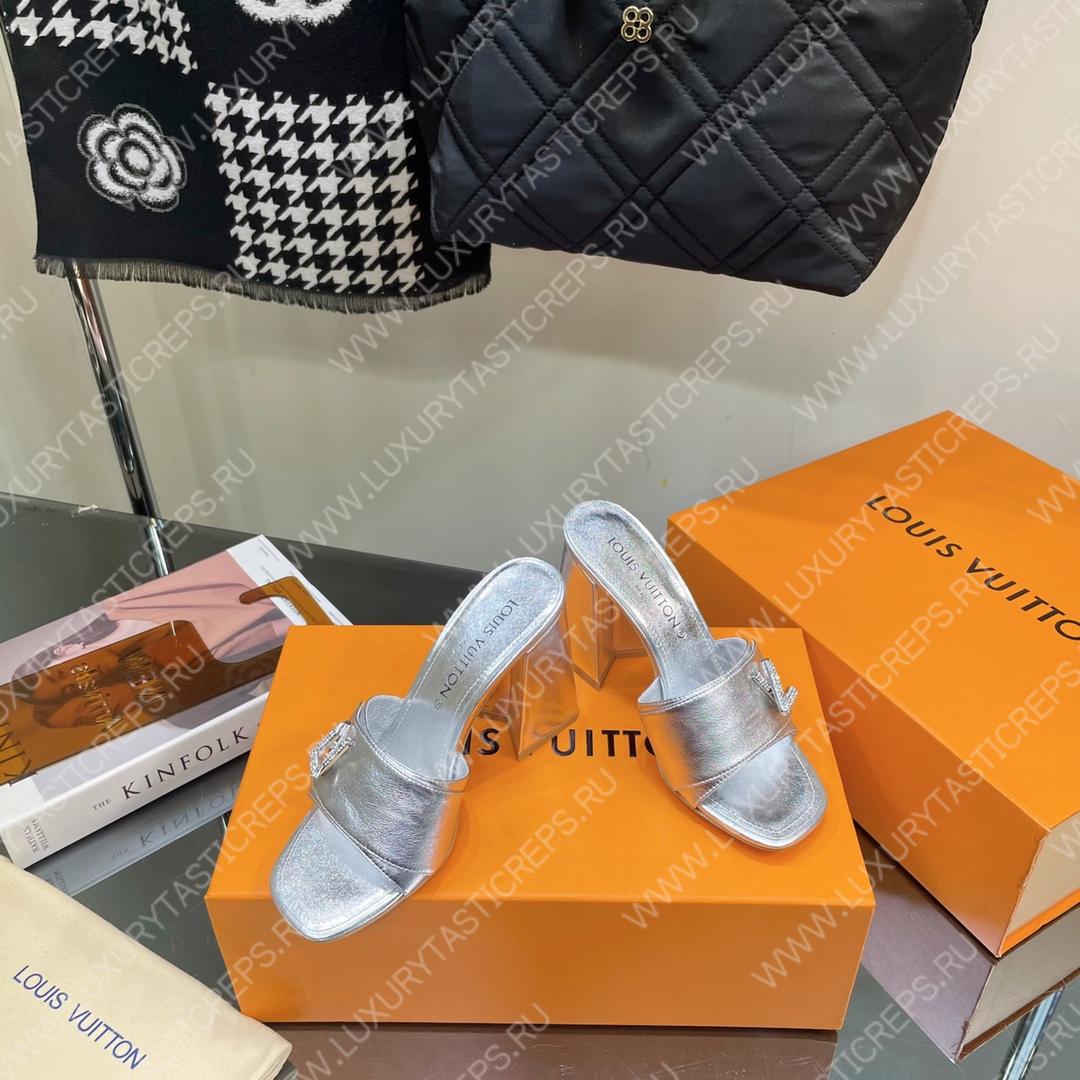 l**is V*t*n shake mule silver 1ab1kw