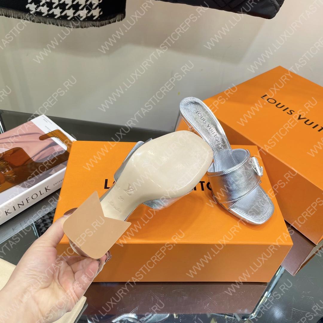 l**is V*t*n shake mule silver 1ab1kw