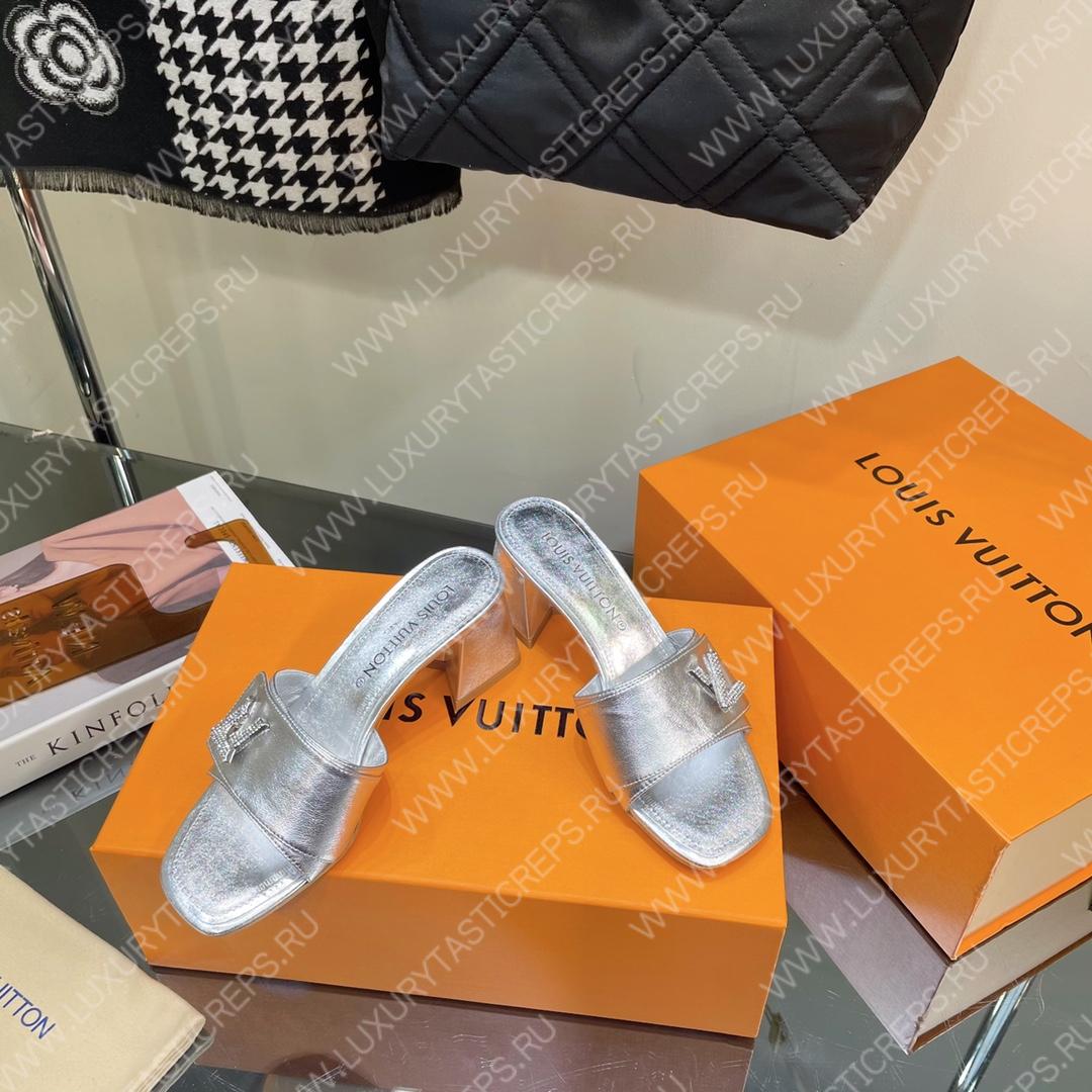 l**is V*t*n shake mule silver 1ab1kw