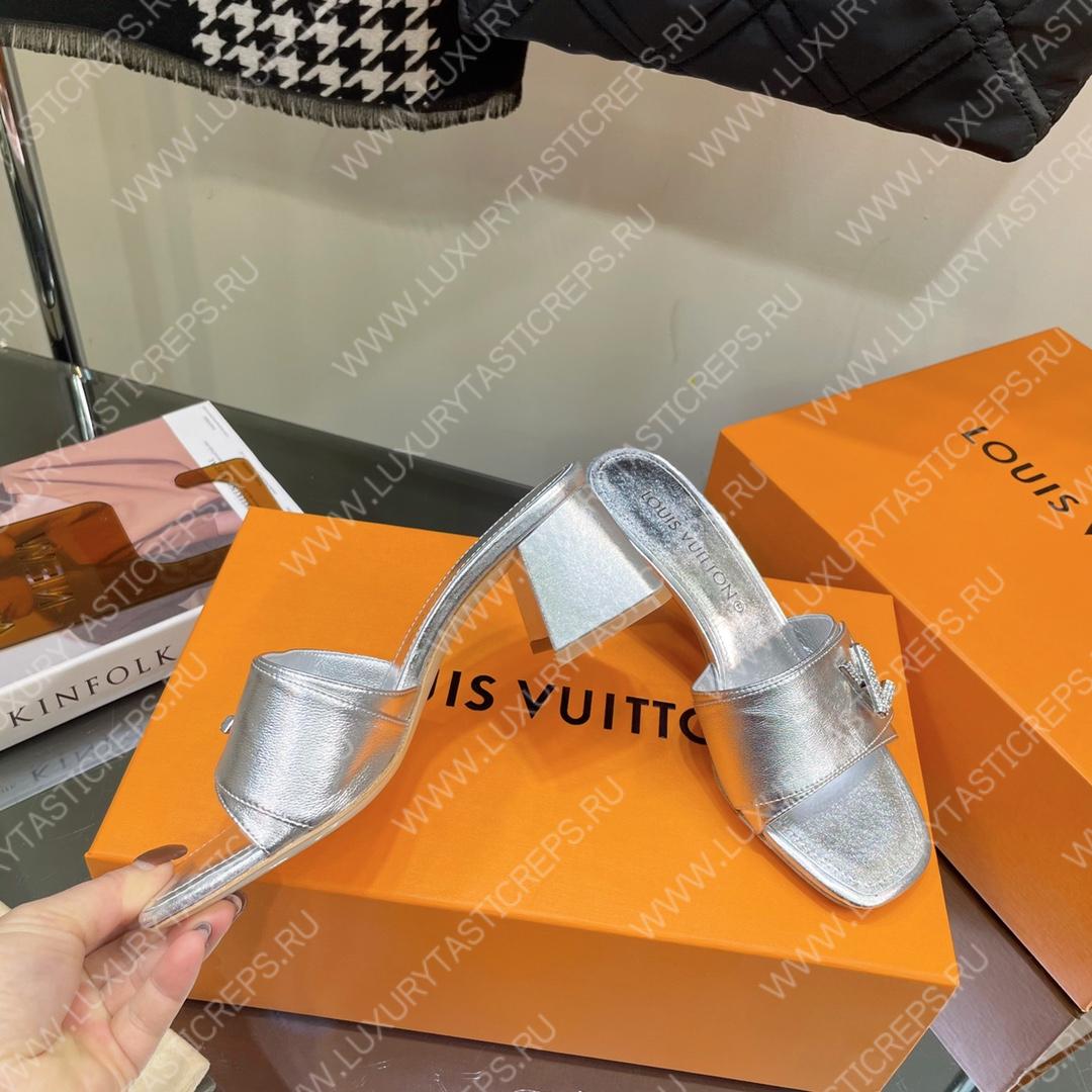 l**is V*t*n shake mule silver 1ab1kw