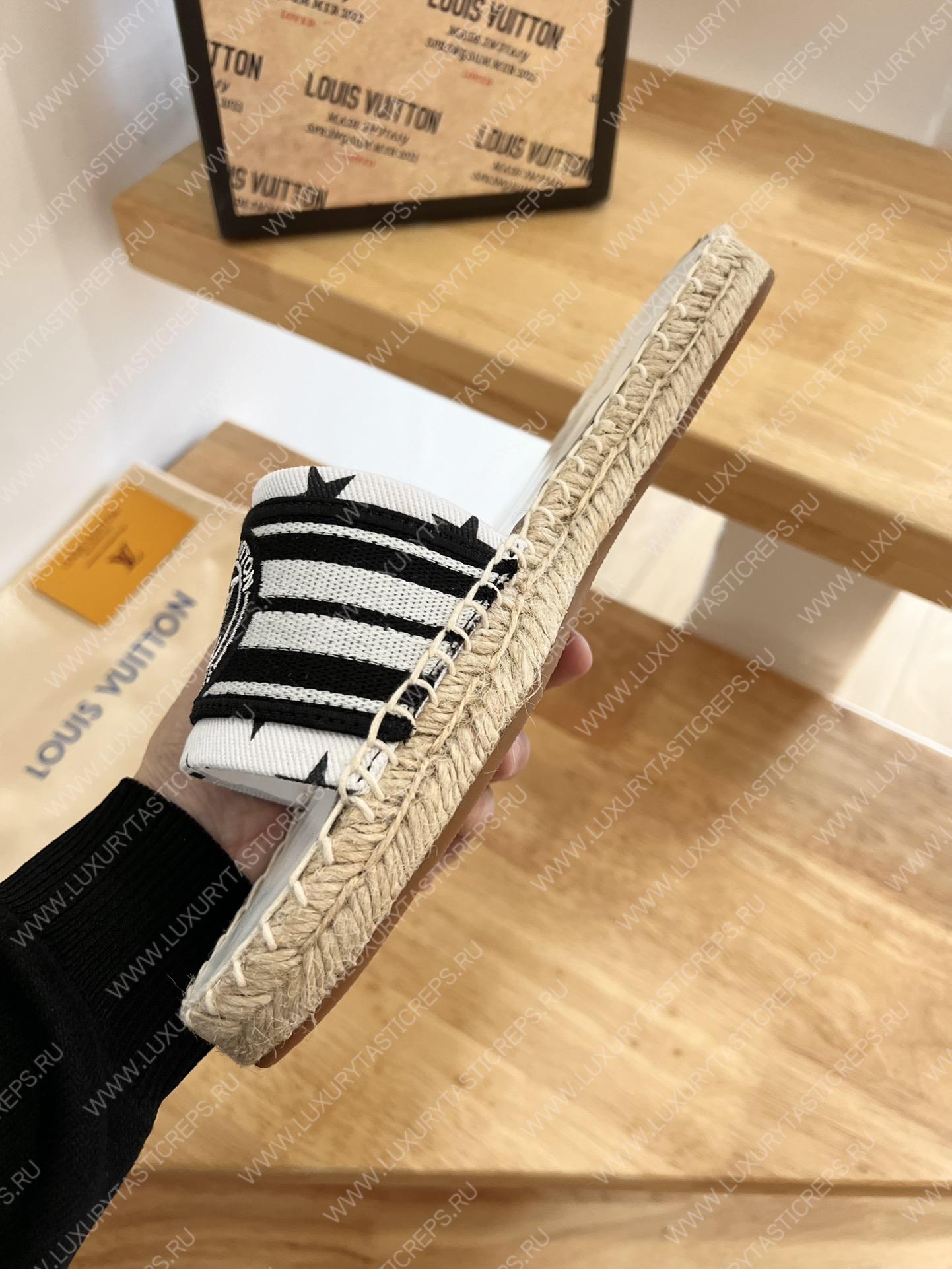 l**is V*t*n magnetic flat mule white and black 1aad6c