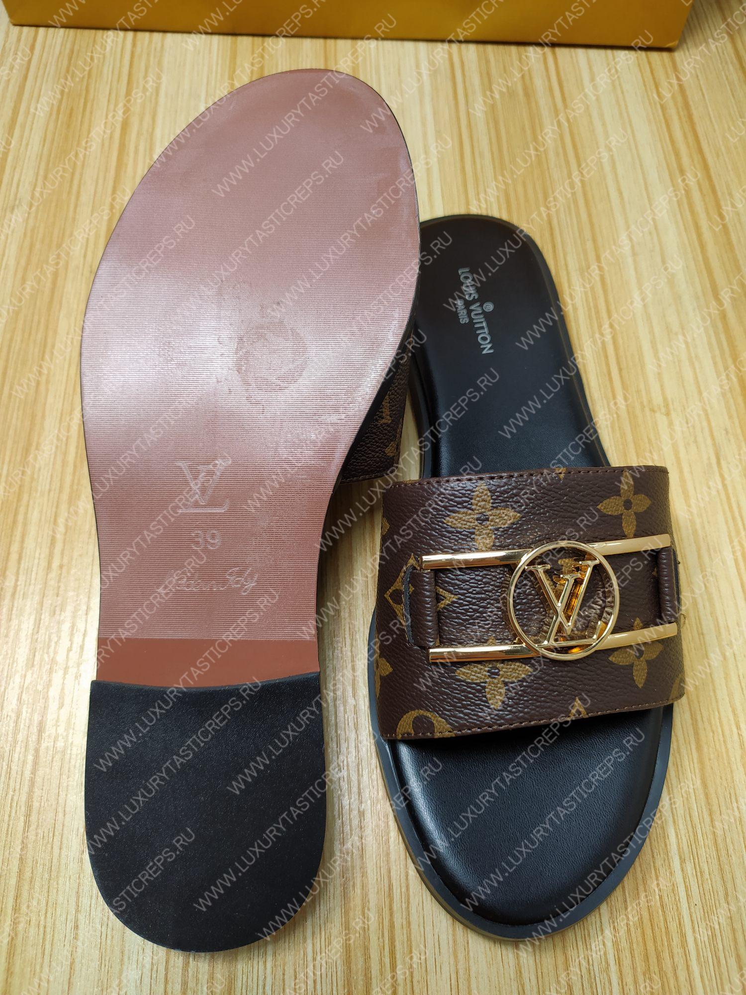 l**is V*t*n lock it flat mule cocoa brown 1a64mm