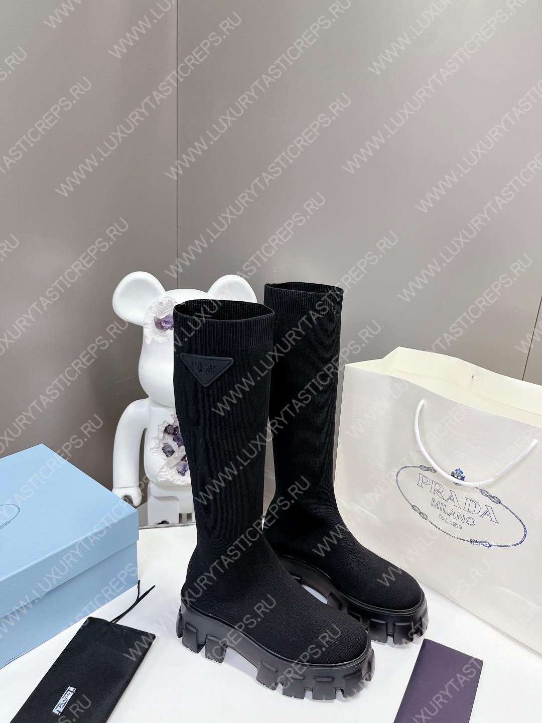 Pra*a monolith knit boots black 1w116n