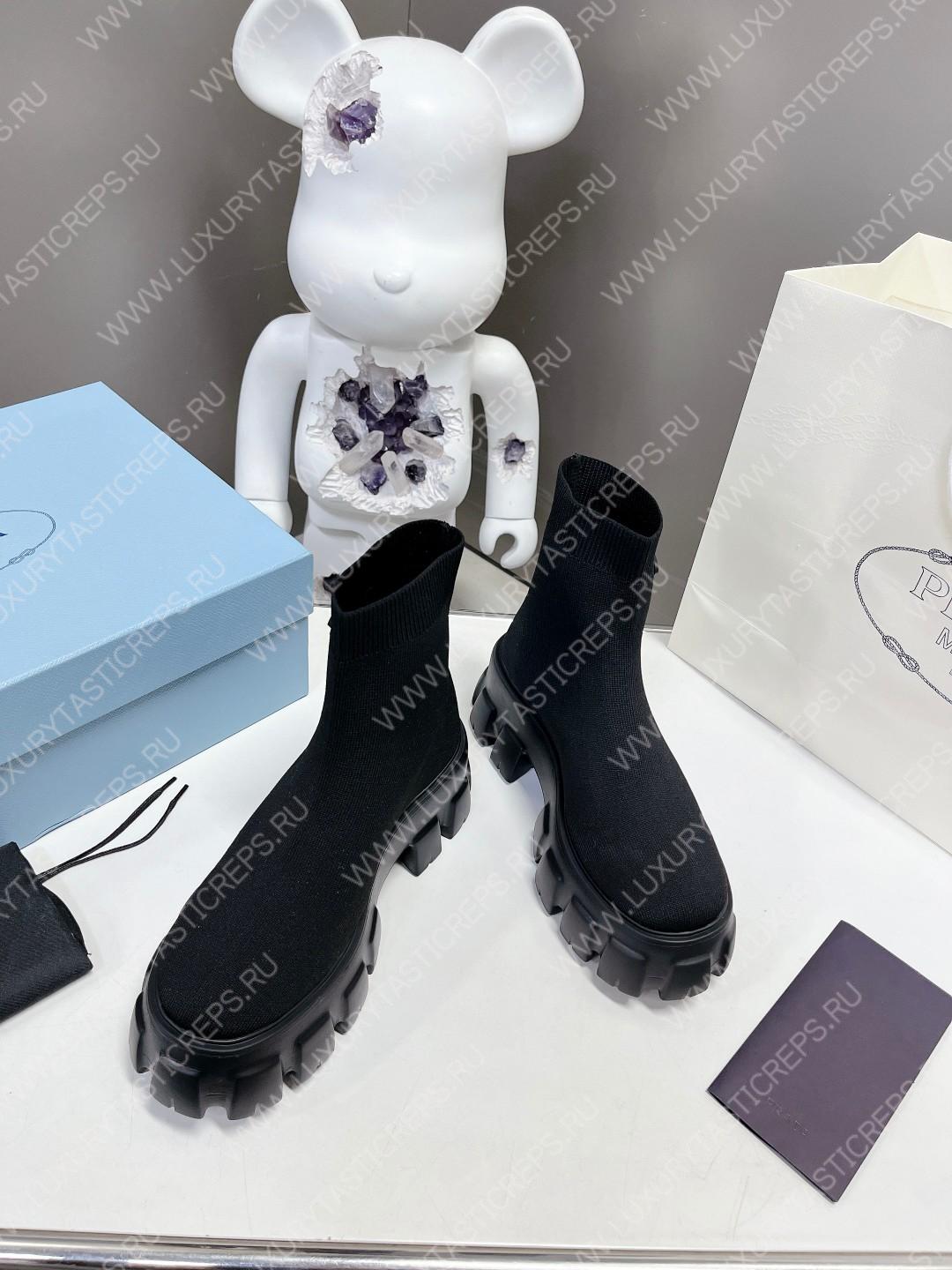 Pra*a monolith knit booties black 1t115n