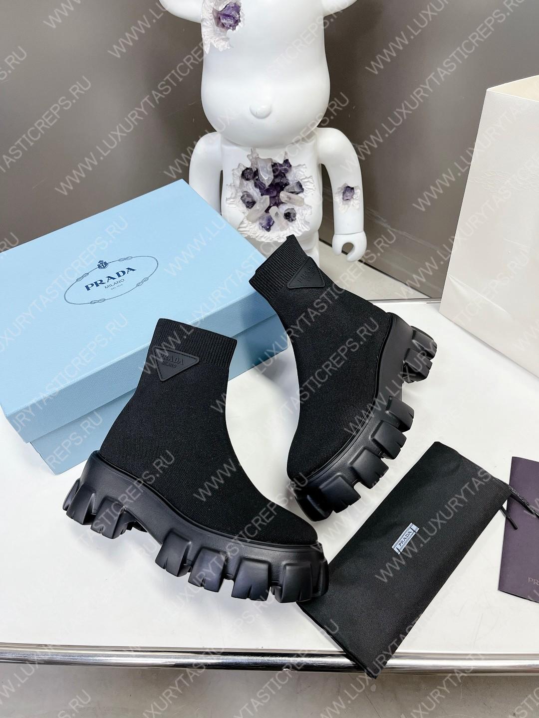 Pra*a monolith knit booties black 1t115n