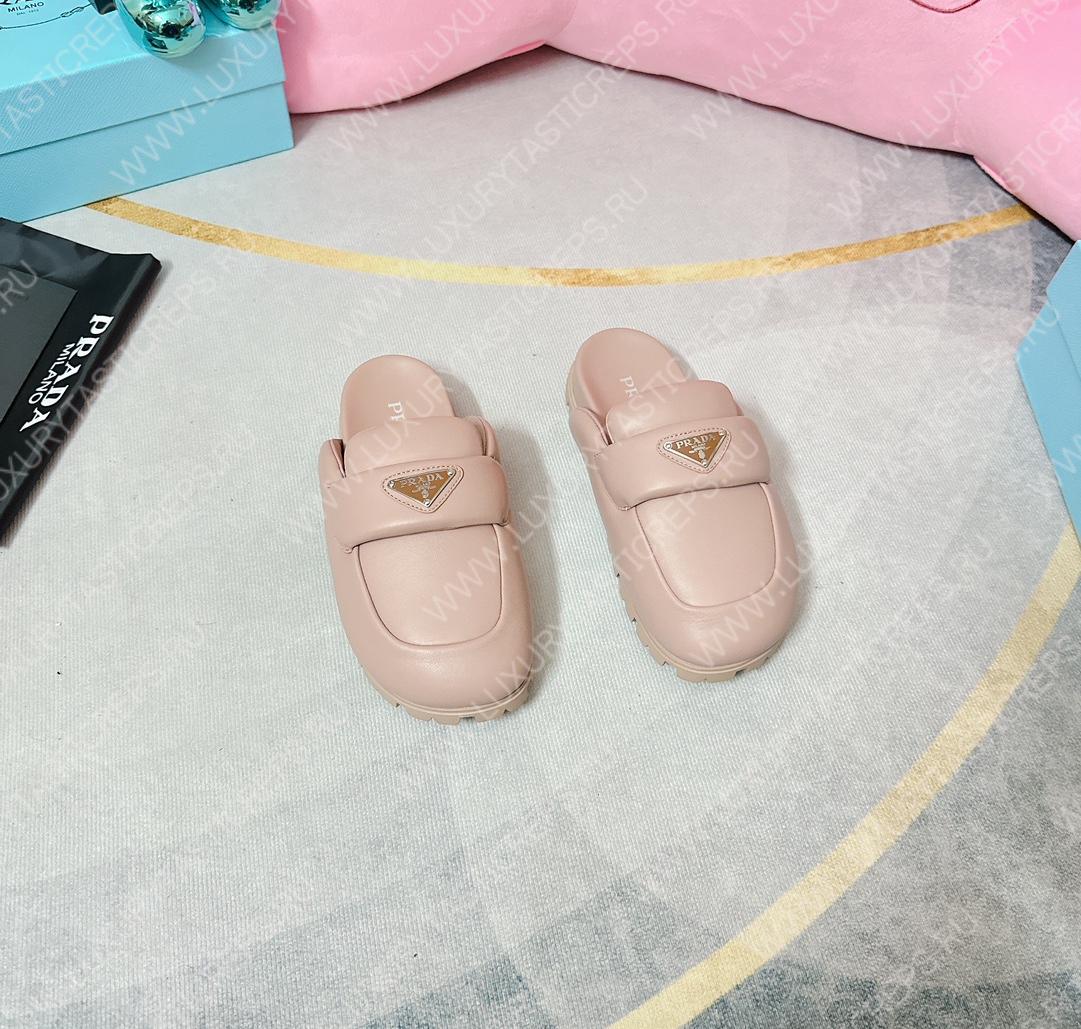 Pra*a soft padded sabots light pink 1d109n